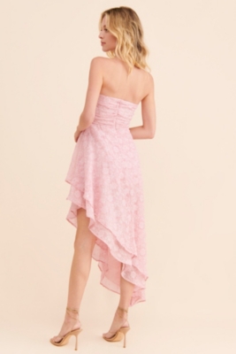 Strapless Hi-Low Jacquard Dress | Nuuly